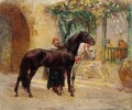 BARBARY HORSES AT CAIRO Frederick Arthur Bridgman
